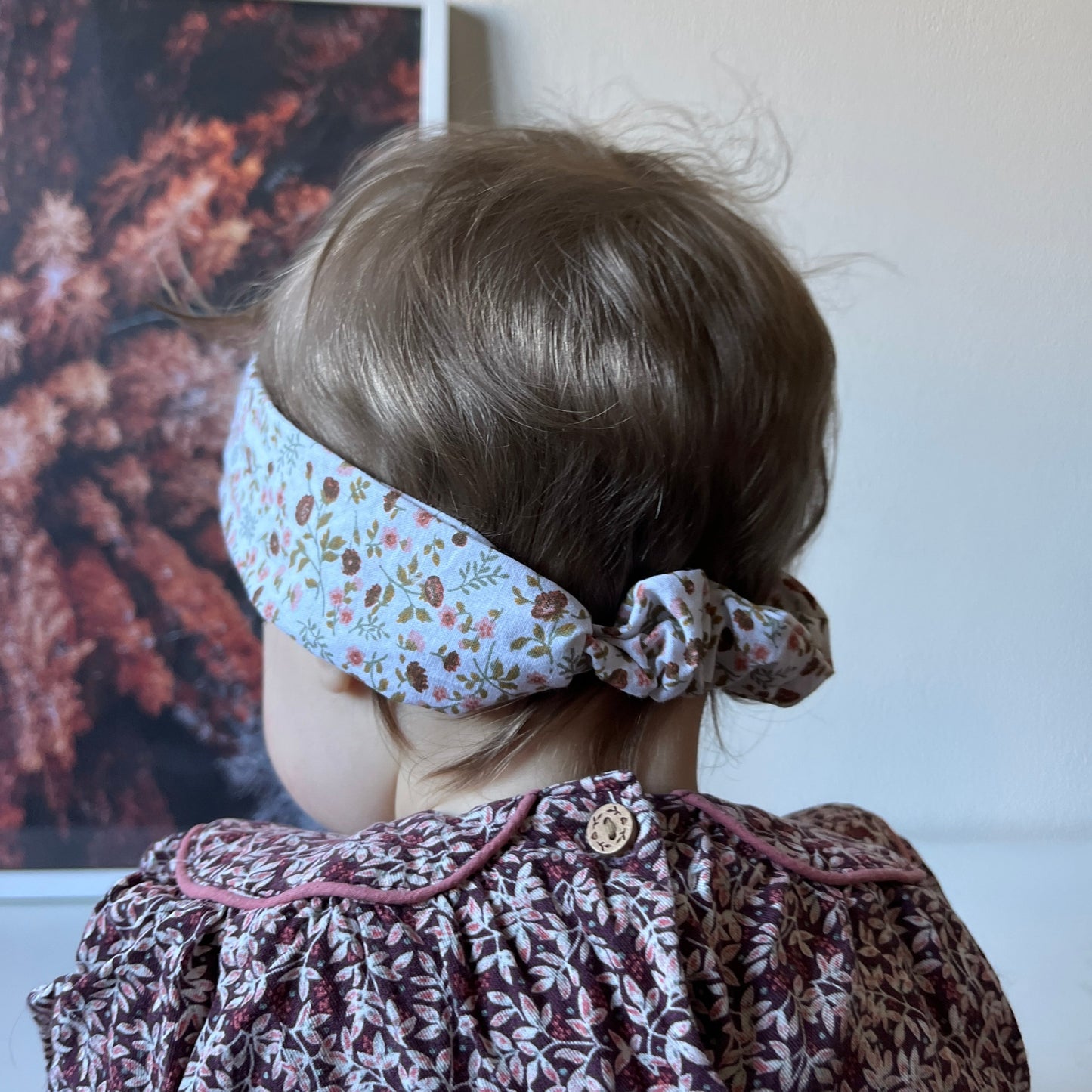 Bandeau cheveux enfant Victor - Fleurs polaire